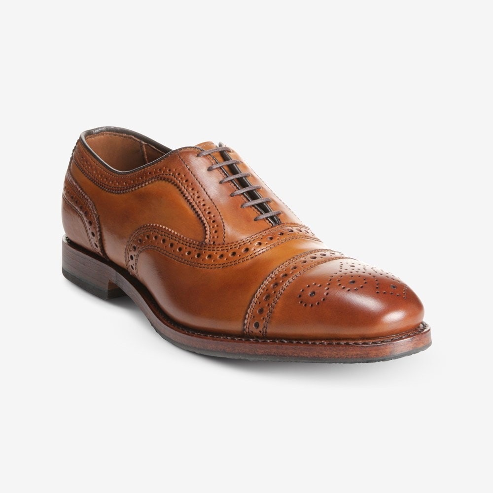 Allen Edmond Strand Cap Toe Oxford in Walnut Brown